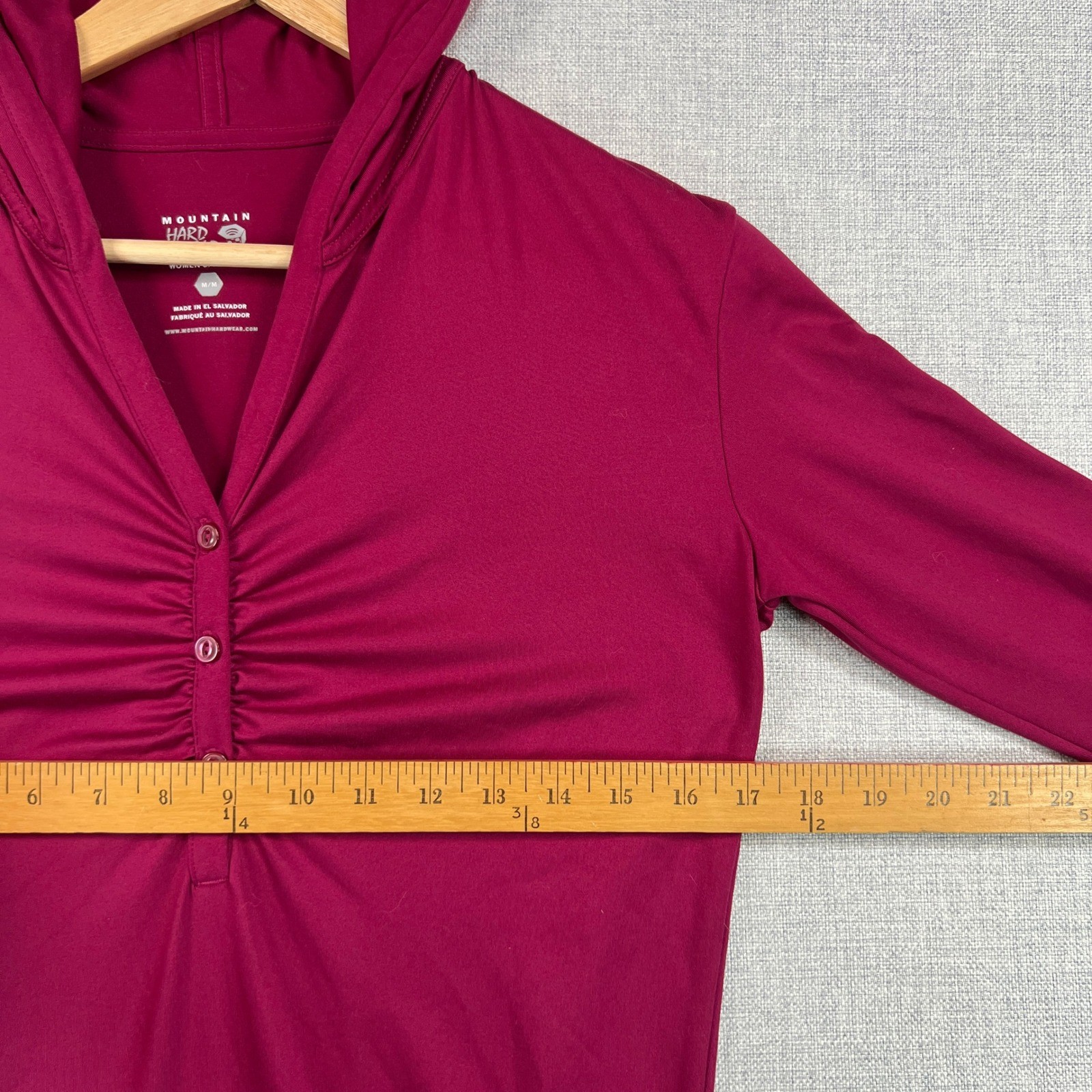 Mountain Hardwear Raspberry Hooded Active Tunic Dress Women Medium Stretch