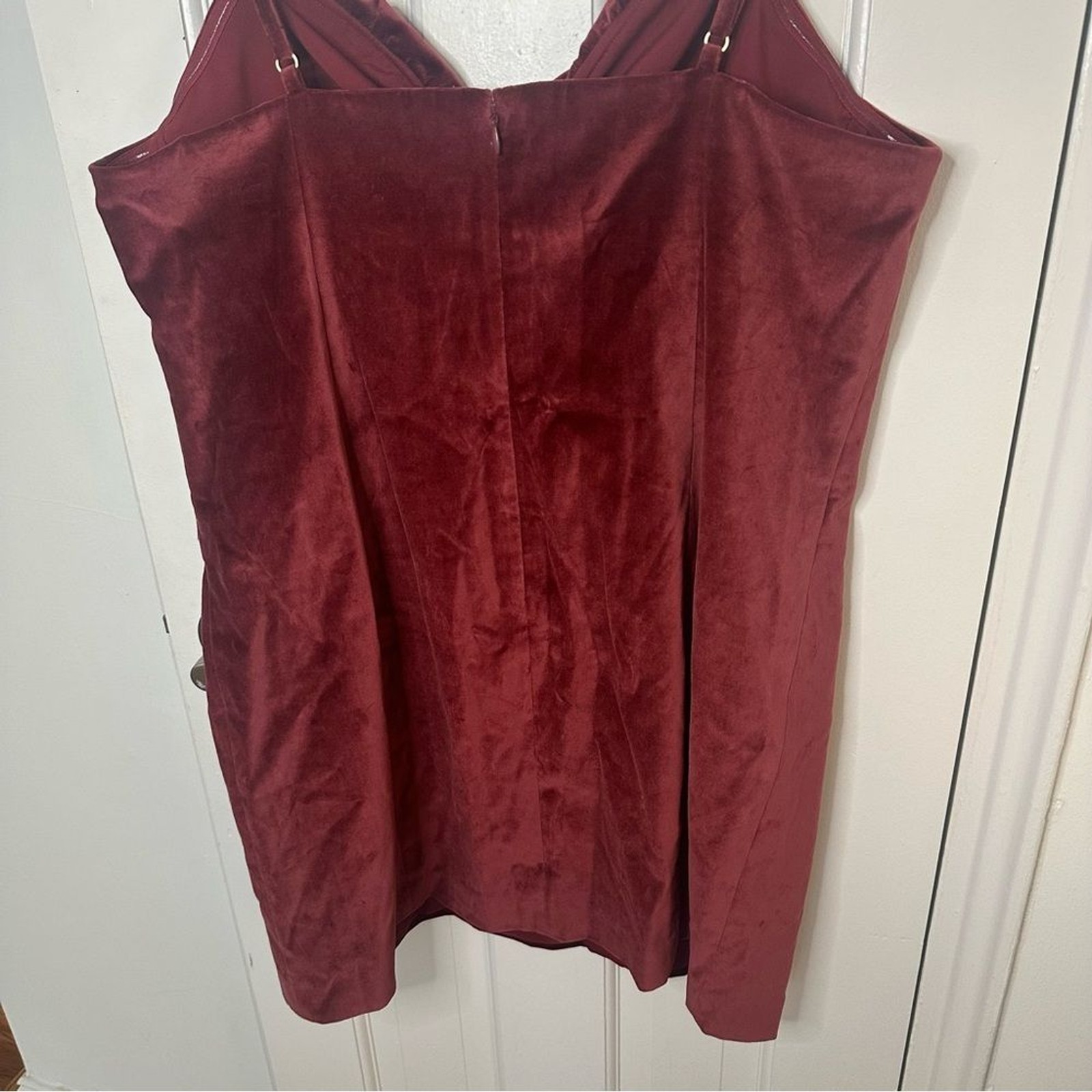 MICHAEL KORS Burgundy Velour Mini Dress Holiday Dark Romantic Sexy Cocktail 16