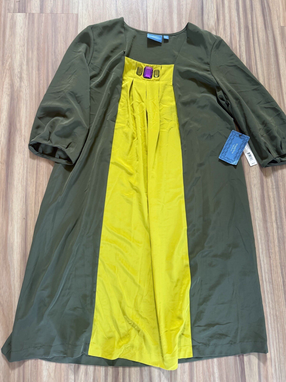 NWT XL Simply Vera Vera Wang Dress Silky Polyester