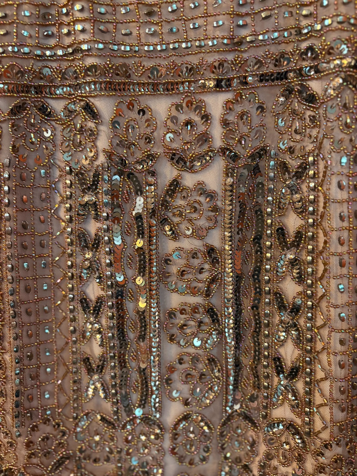 Hand-Beaded Scala Cocktail Dress, Size 4, Handmade in India