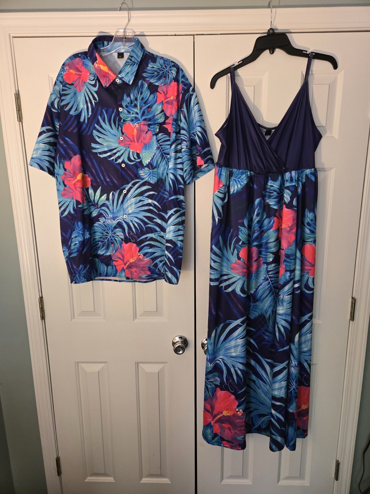 NWOT Matching Women’s Dress XXL Fits 16/18/20 Plus Men’s Top Size XL Resort Wear