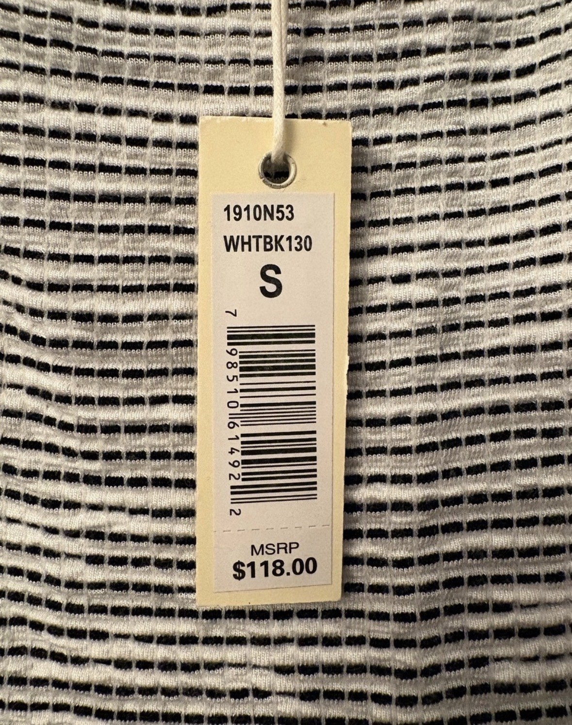 NWT Max Studio Small Asymmetrical Sleeveless Dress Rayon Blend Black & White