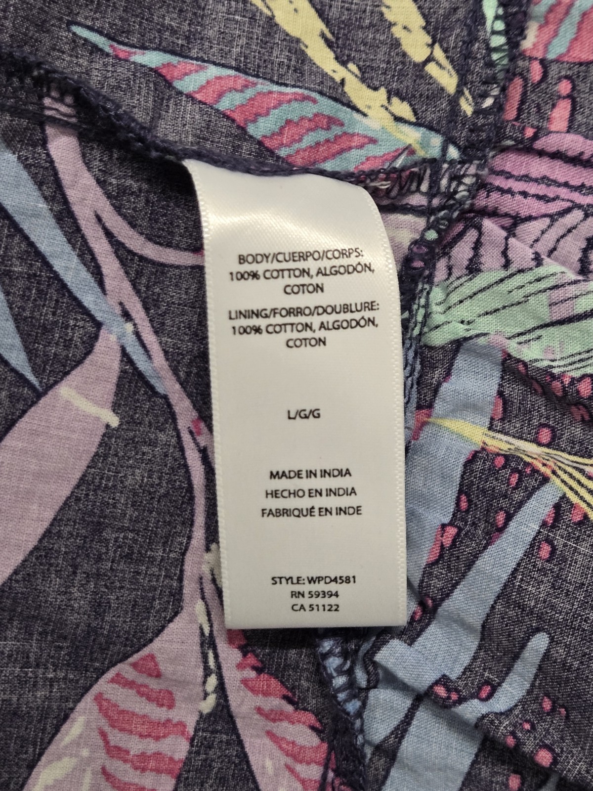 Beach Lunch Lounge Size Large Tropical Print Tiered Sundress Casual Vacation