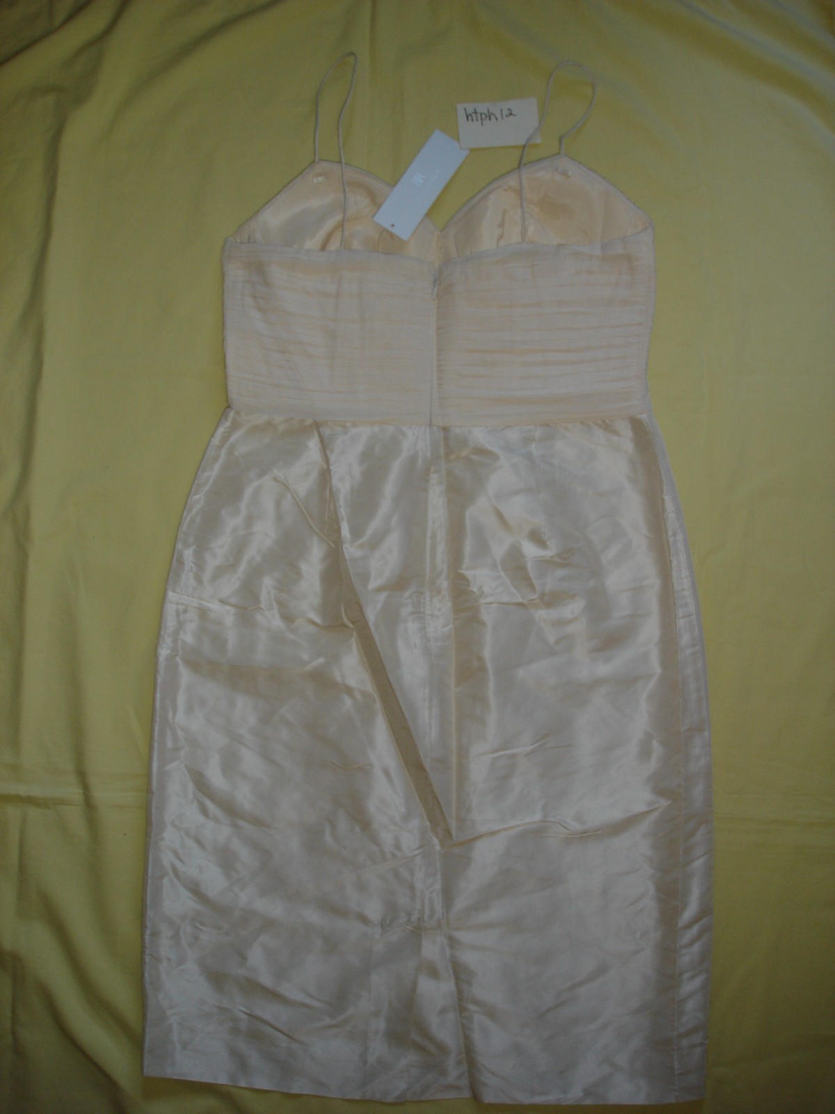 NWT New Banana Republic Monogram lightweight Cream Silk Dress 8 Rare Vintage Hot