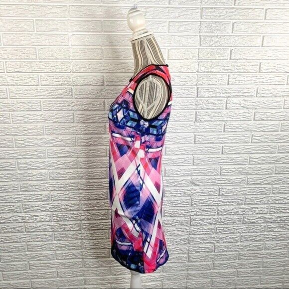 Just Love Multicolored Geometric Patterned Dress Size Large