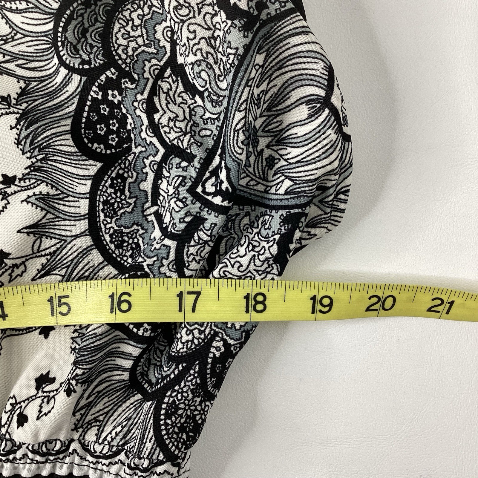 Y2K She’s Cool Black & White Boho Print Dress Sz S Party Vacation Classy Indie