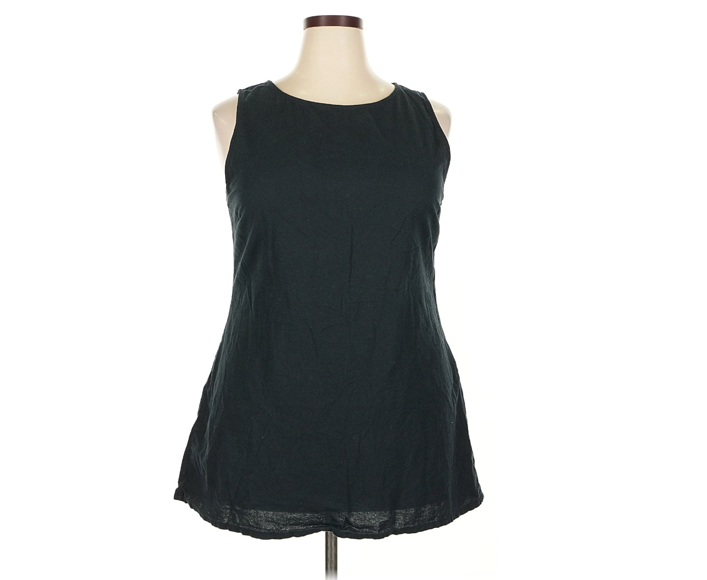 Black A-Line Mini Dress Tunic 100% Cotton XXL Urban Outfitters Motel Sveta