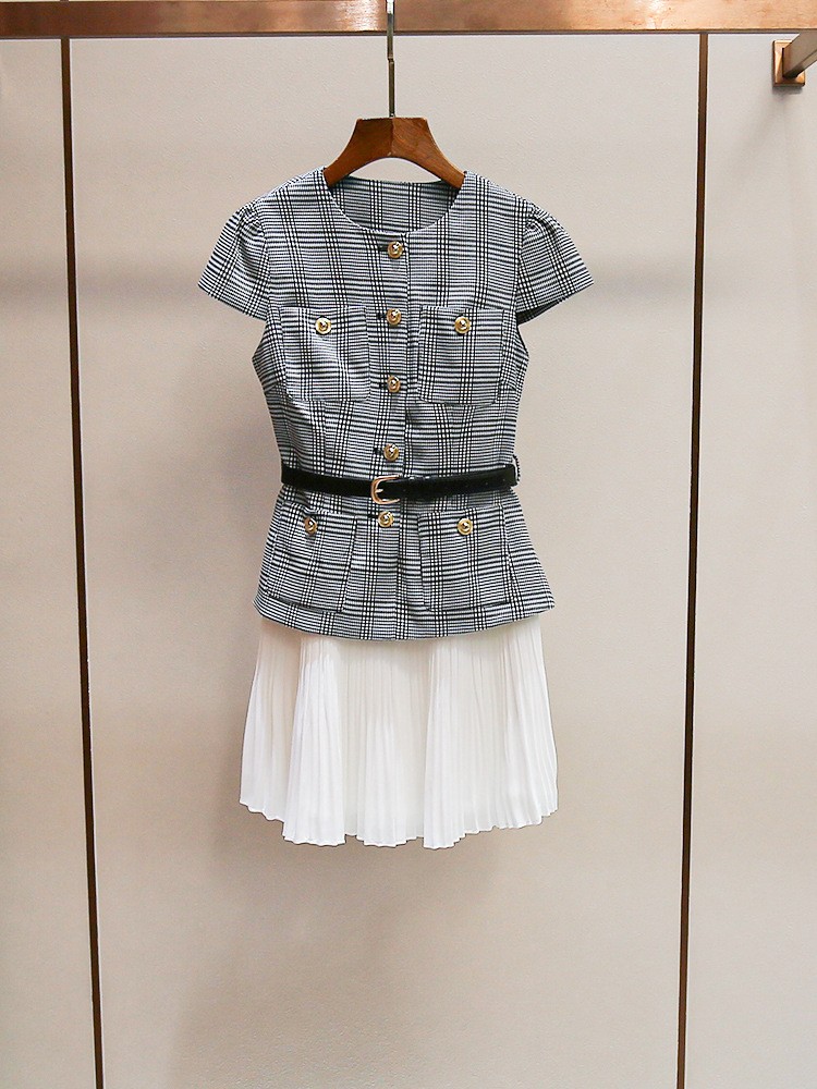 Self-Portrait Womens Summer New Pattern High Waist Dress