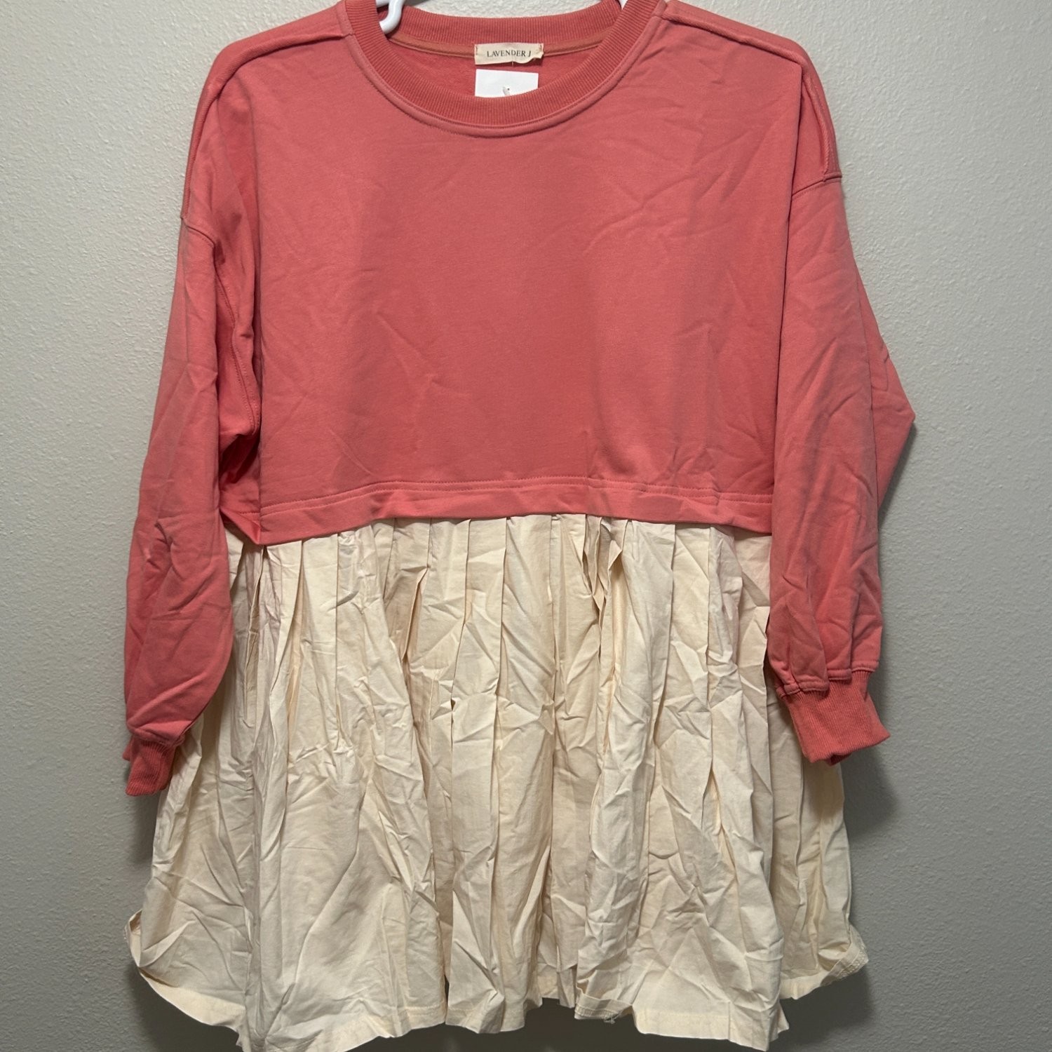 Lavender J Watermelon Mini Dress Womens S Pink Babydoll D5200 NWT