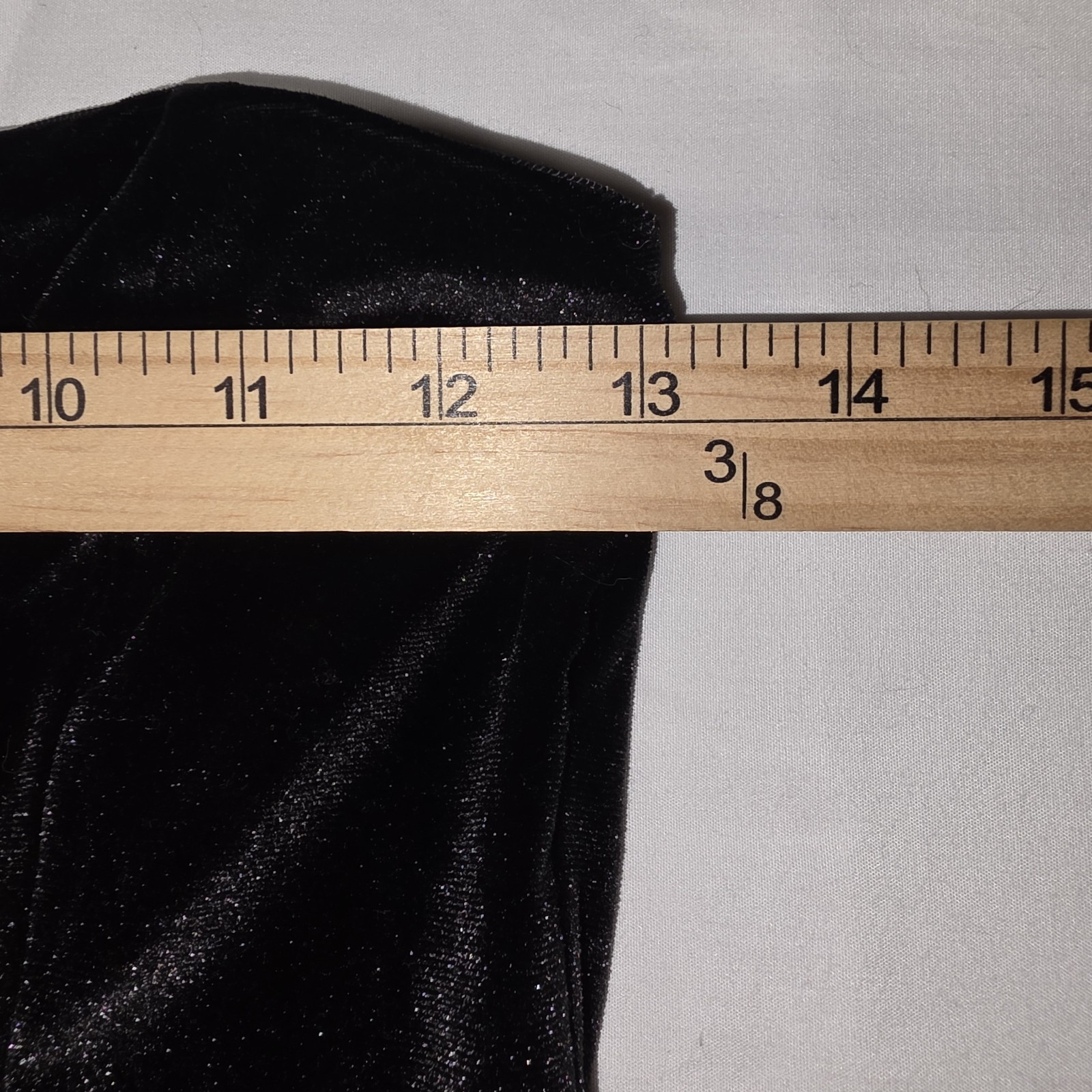 Originality Black Strapless Velvet Ruffle Mini Party Dress Size Small
