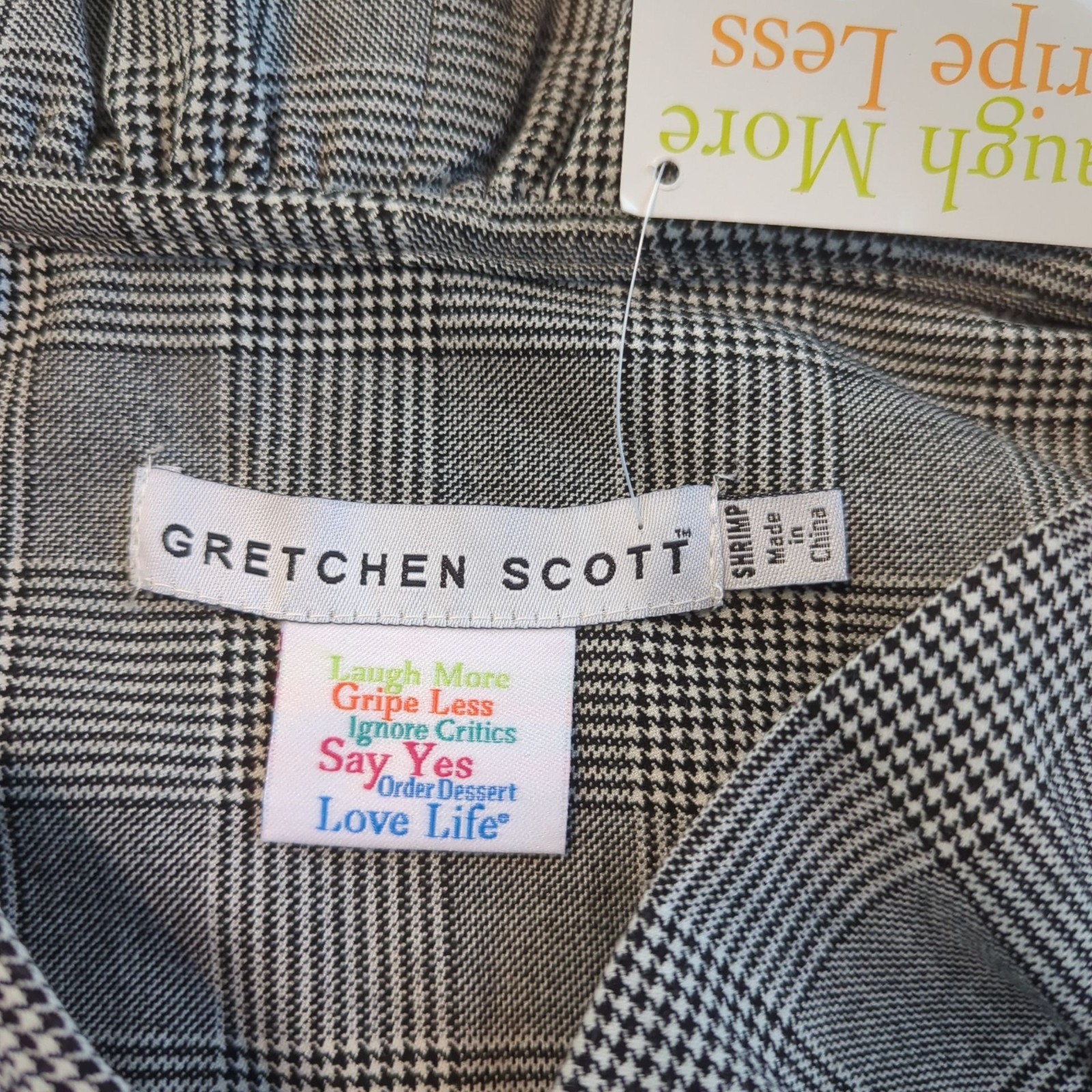 Gretchen Scott Dress black white size 0 / 2 Shrimp Wall Street Ruff Neck