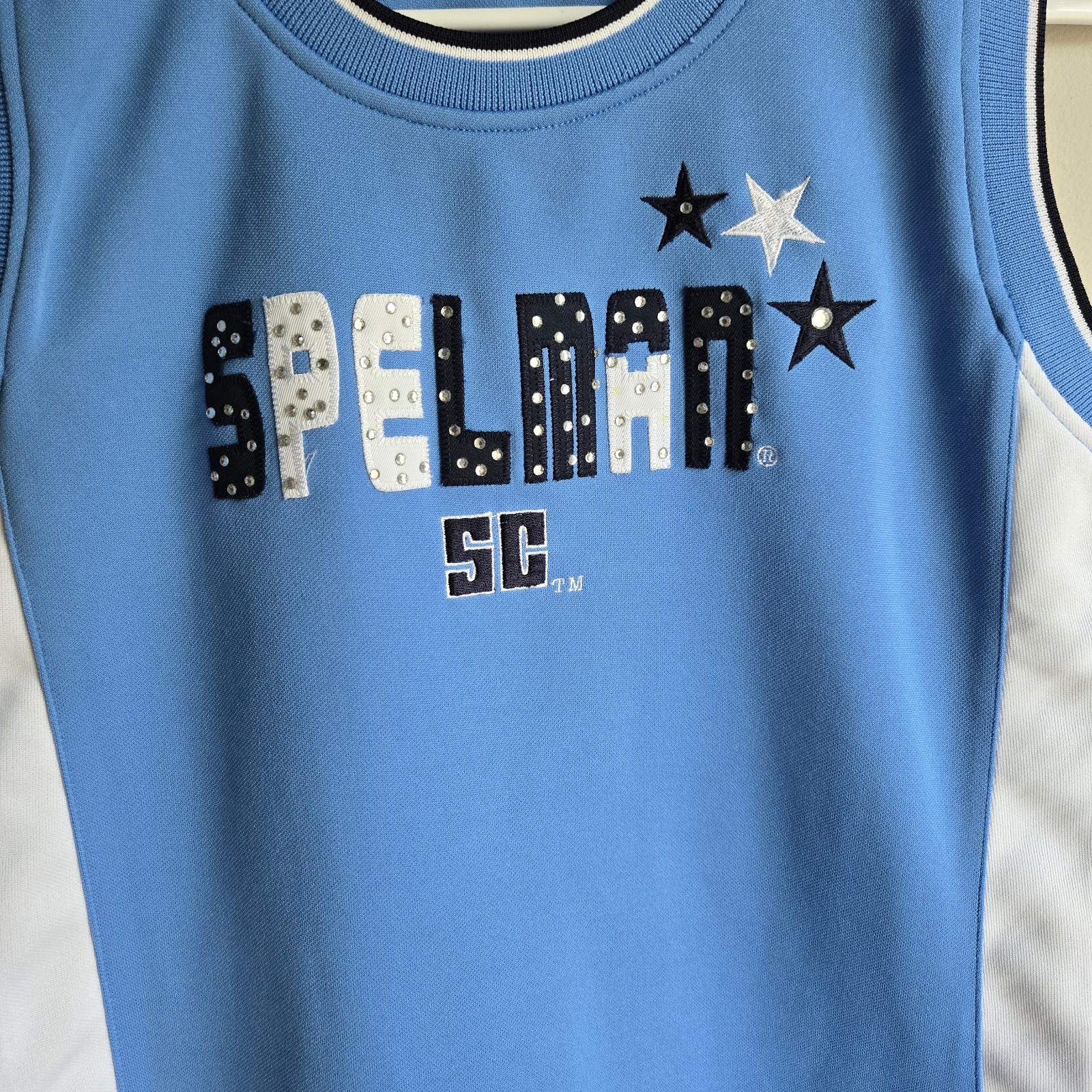 Colosseum Spelman College Jersey Dress Size M Blue White Jaguars
