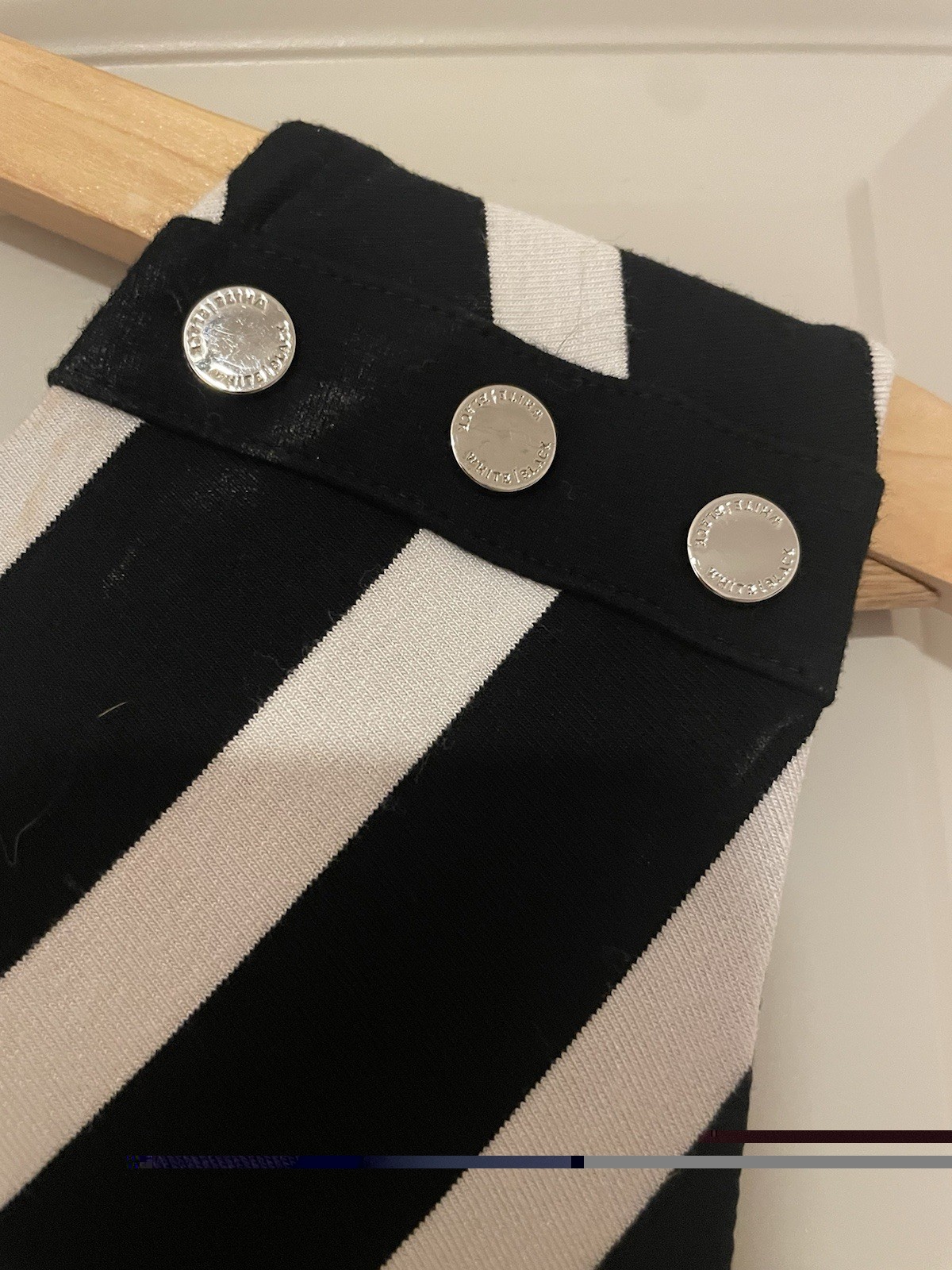White House Black Market Black & White Striped Ruched Scoop Neck Sheath Dress 8