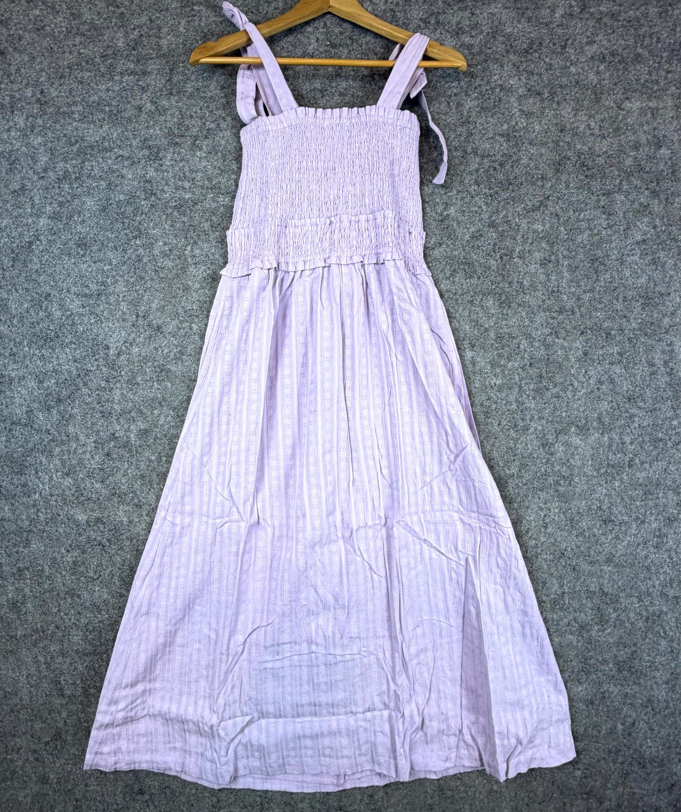 Lost + Wander Revolve Angel in Disguise Maxi Dress Womens XS Lavender Smocked