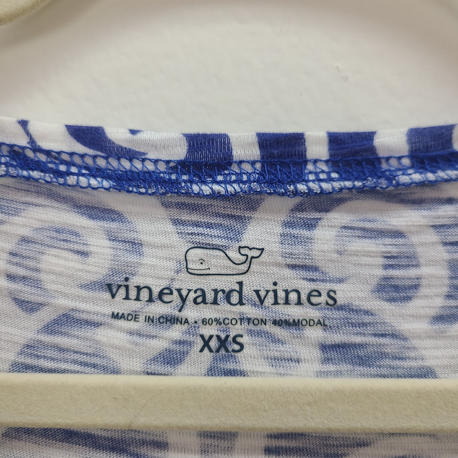 Vineyard Vines Shift Dress Women Extra Extra Small Blue White Lightweight XXS