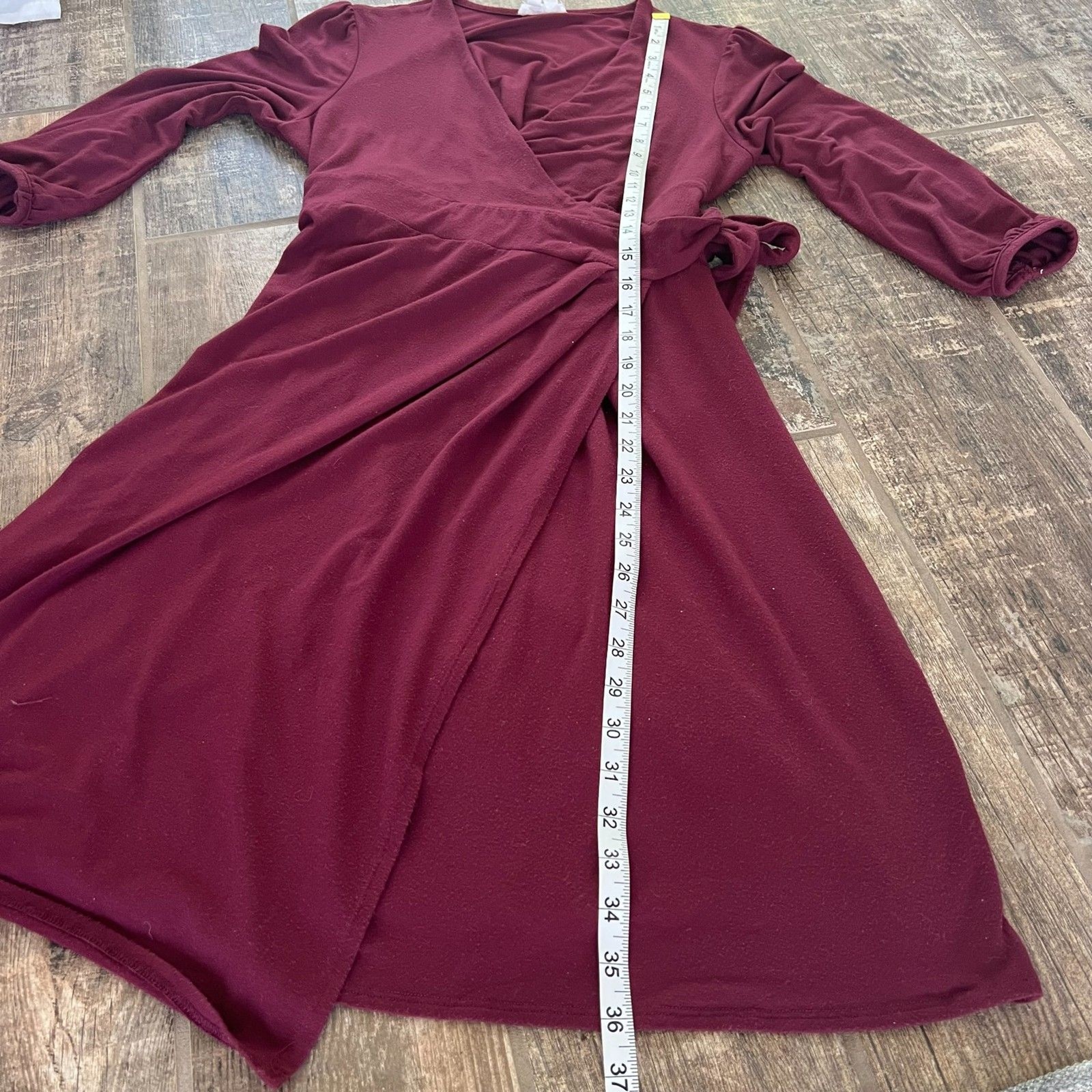 Ingrid & Isabel Maternity Wrap Dress Burgundy Women’s Medium