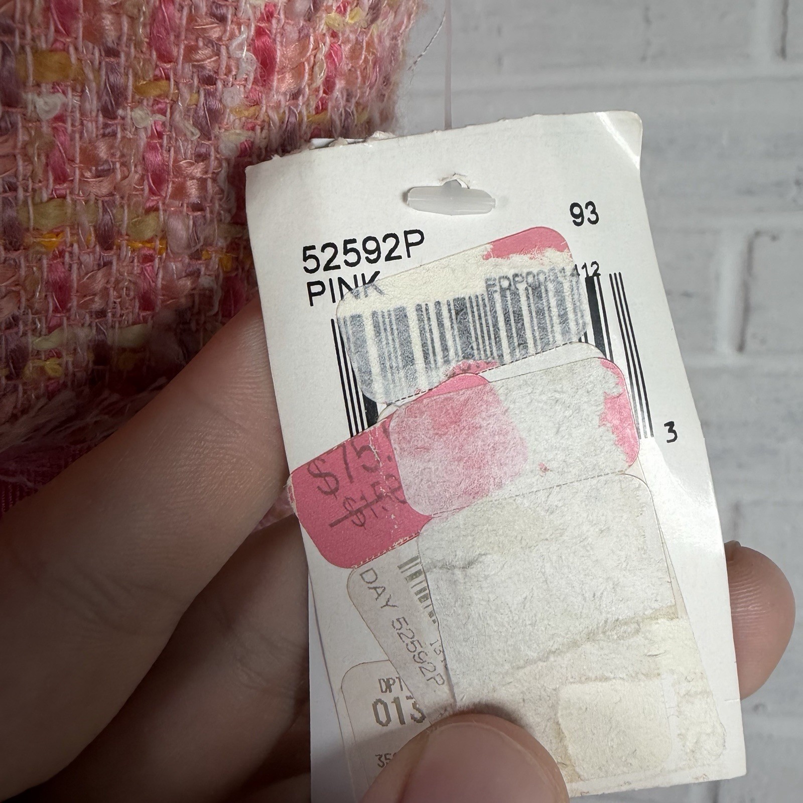 Donna Morgan Petite Sheath Dress Size 12 Pink Boucle Tweed Sleeveless Y2K New