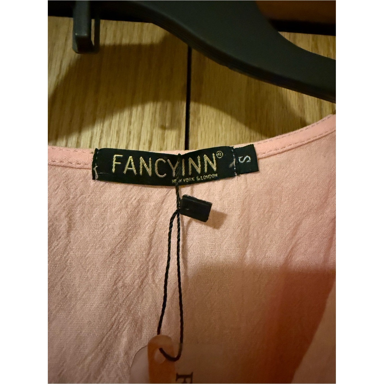 Fancyinn Light Pink Coral V-Neck Summer Dress