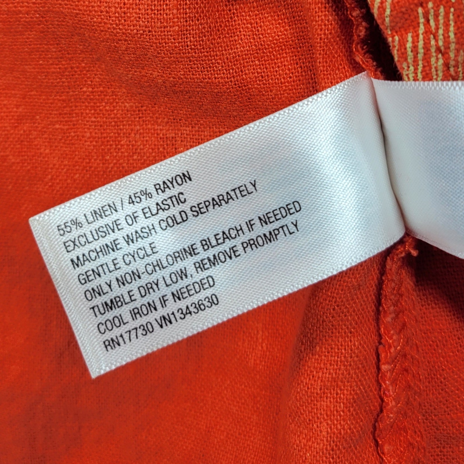 Universal Thread Dress Womens Medium Orange Smocked Top Adjustable Straps Summer