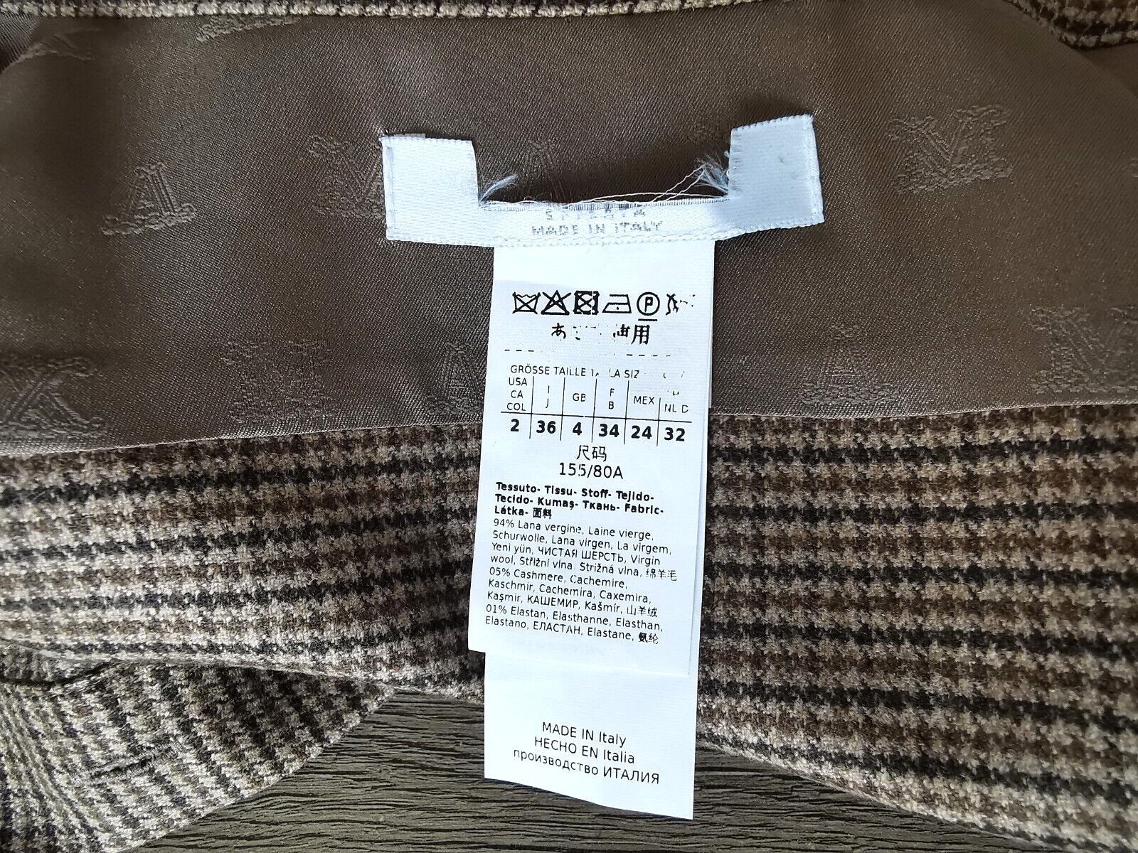 ✨ MAX MARA Brown Virgin WOOL and Cashmere Dress Usa2_ It36_ De32_ Uk4_ Fr34