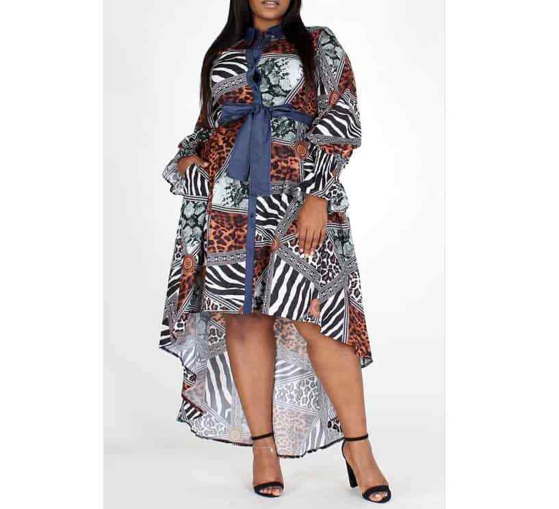 Patchwork Highlow Dresss