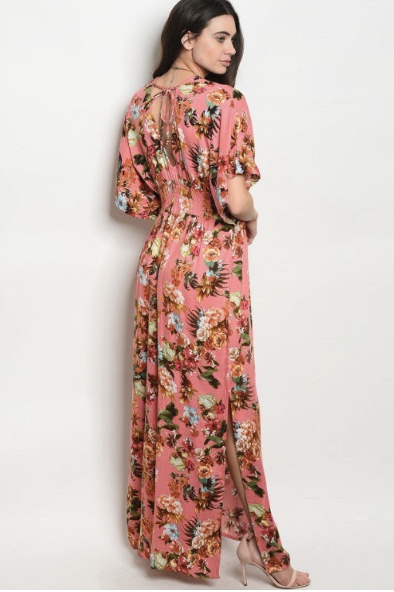Kimono Style Maxi Dress In Size Small