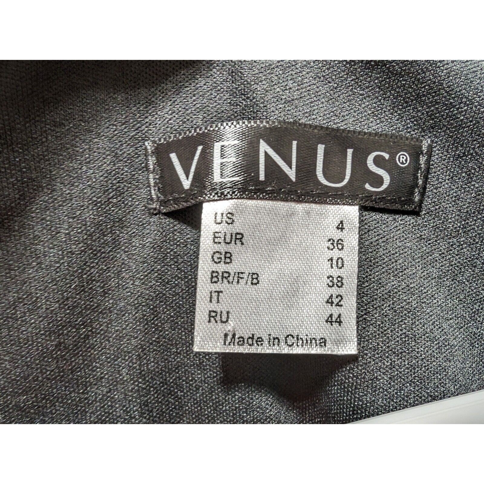 NEW Black and Turquoise Sequin Mini Dress Venus Cocktail Dress Sz 4 Long Sleeve