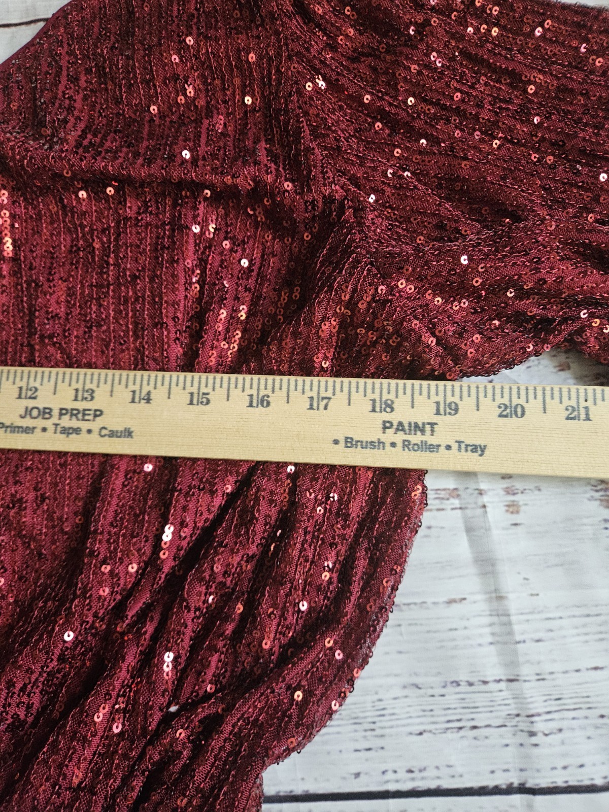 Chic Soul Sparkling Love Red Sequin One Shoulder Dress Women’s 1X
