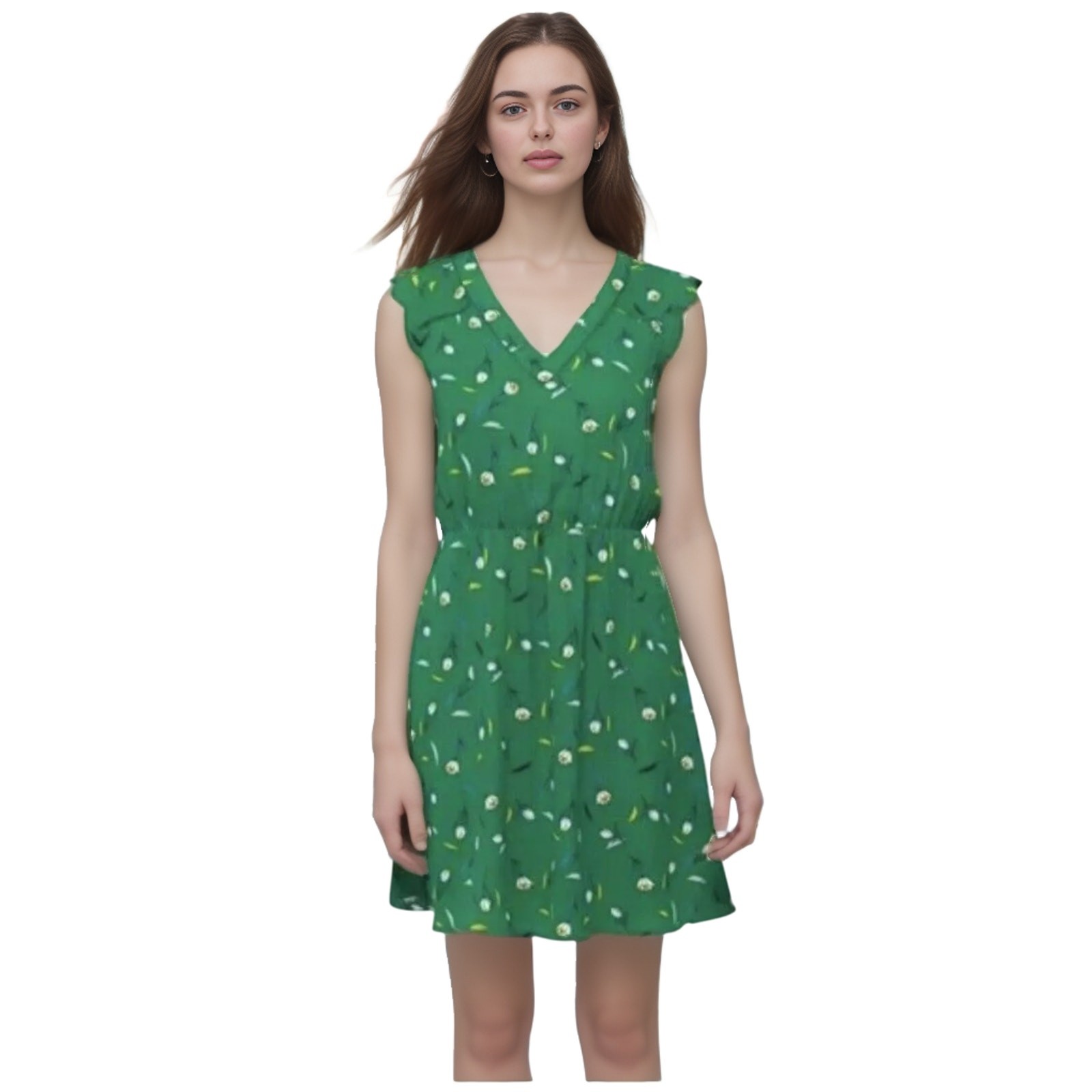 41 Hawthorn Midnight Scallop Detail Dress in Green NWT Petite Size Medium
