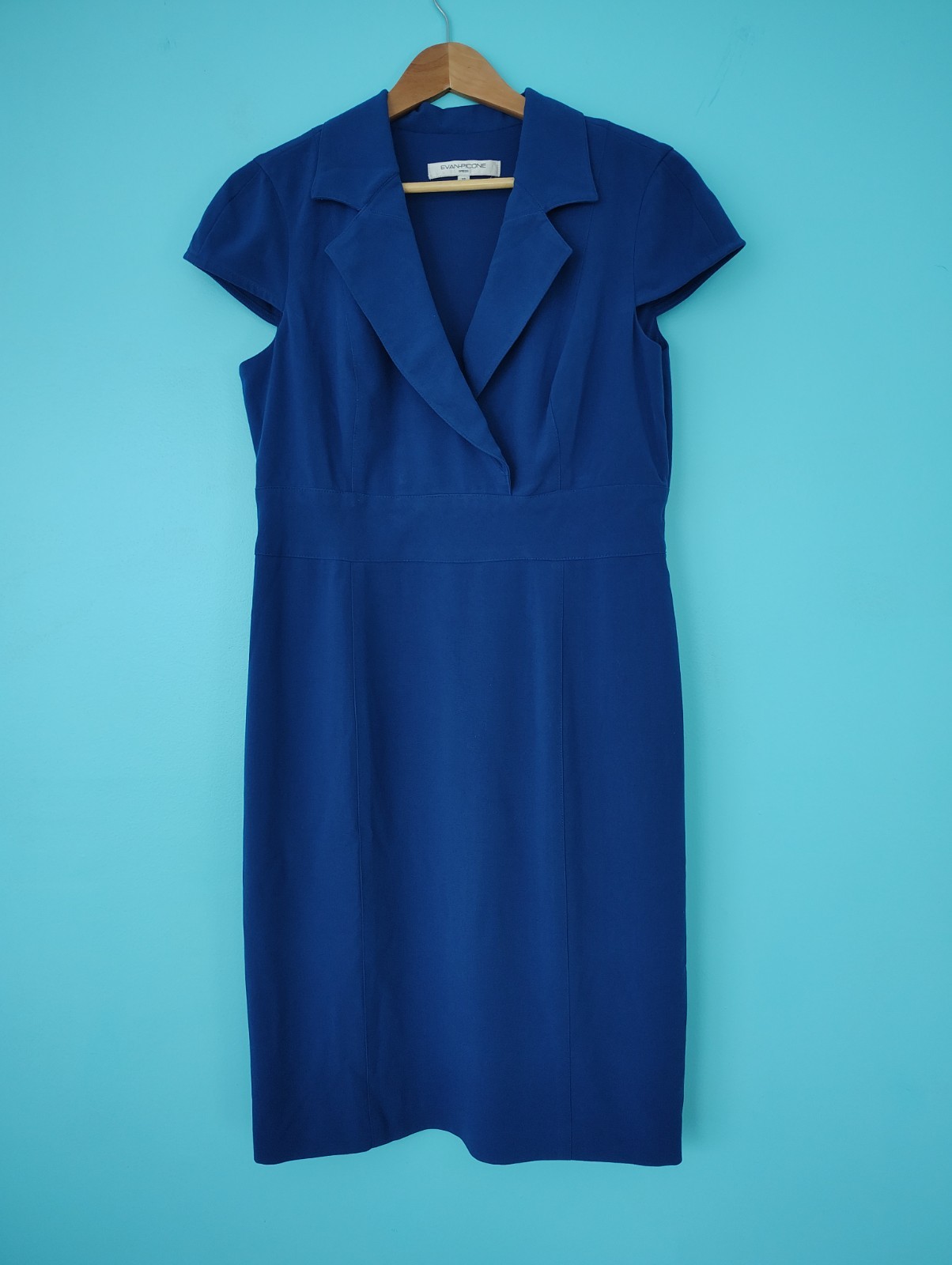 Sapphire BLUE Cocktail Party Dress CLASSIC Wedding Size: 12 HOLIDAY