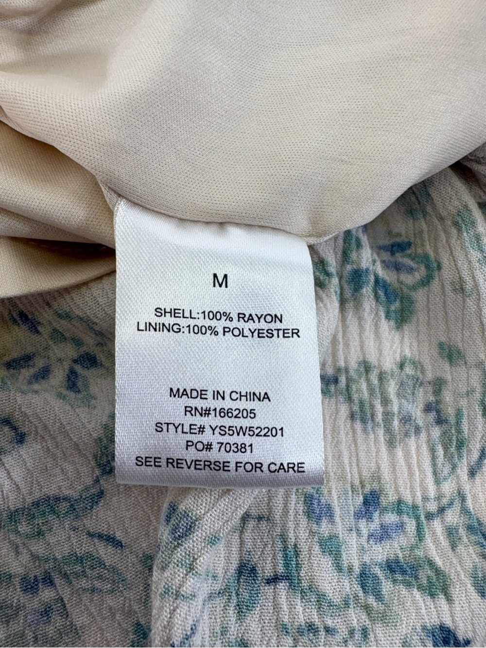 Lucky Brand Floral Rayon Blend Midi Dress Medium 3290