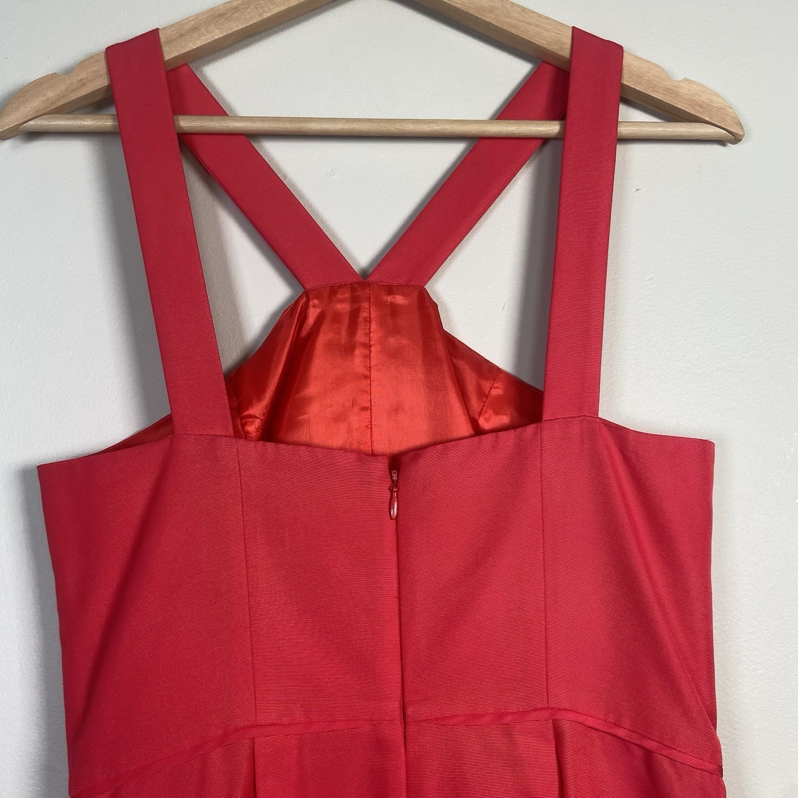 J CREW Lexie Faille Halter Dress Size 4 Pink Formal Bridesmaid Party Pockets NWT