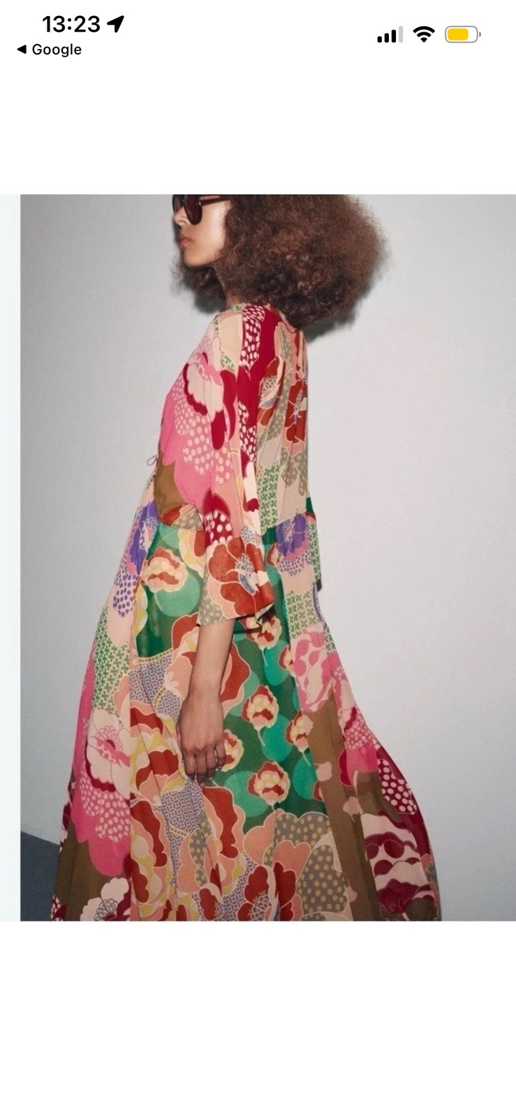 Zara ZW Collection Floral Print Long Maxi Dress Size M (Uk size 12/14) 8506/022
