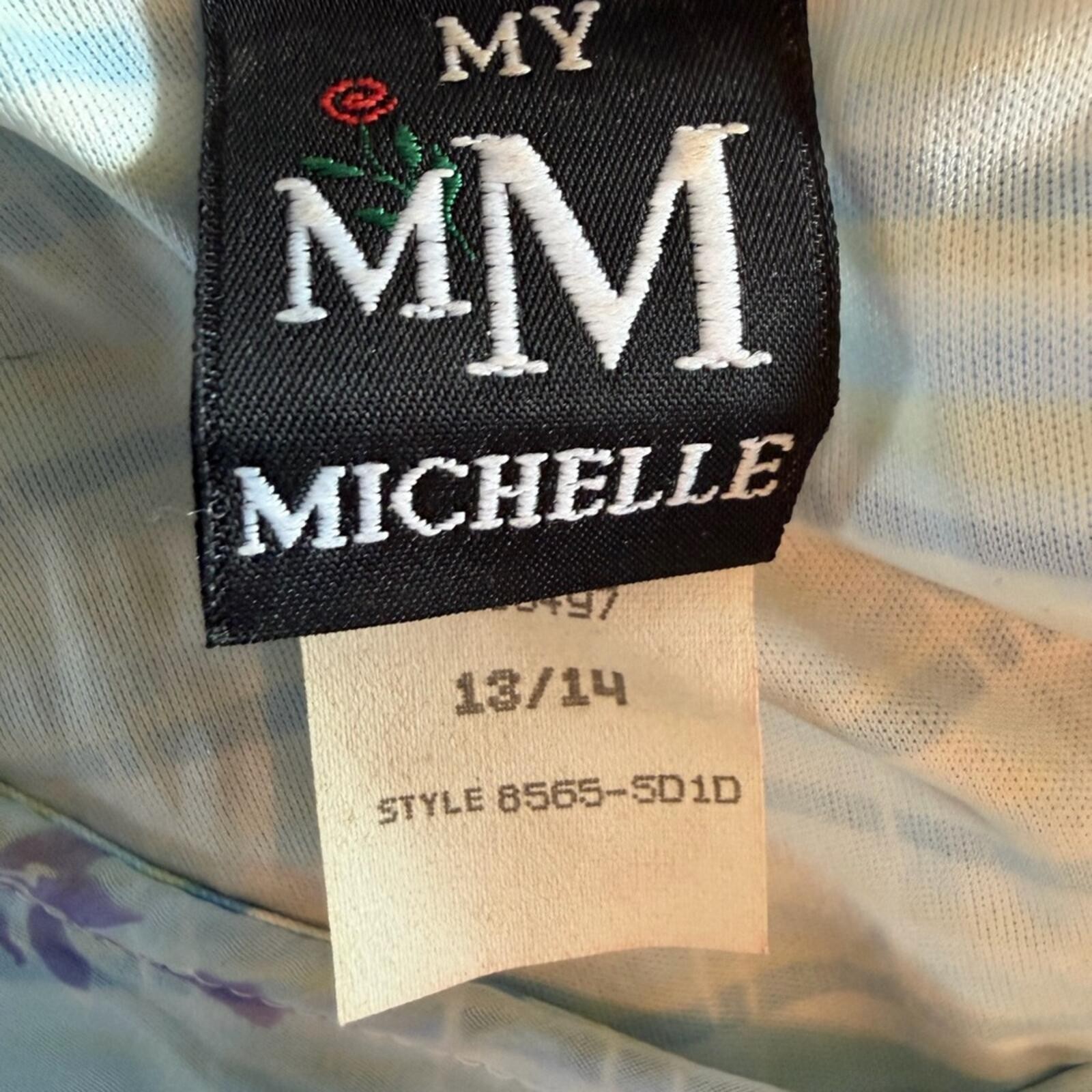 My Michelle Light Blue Floral Sleeveless Maxi Dress
