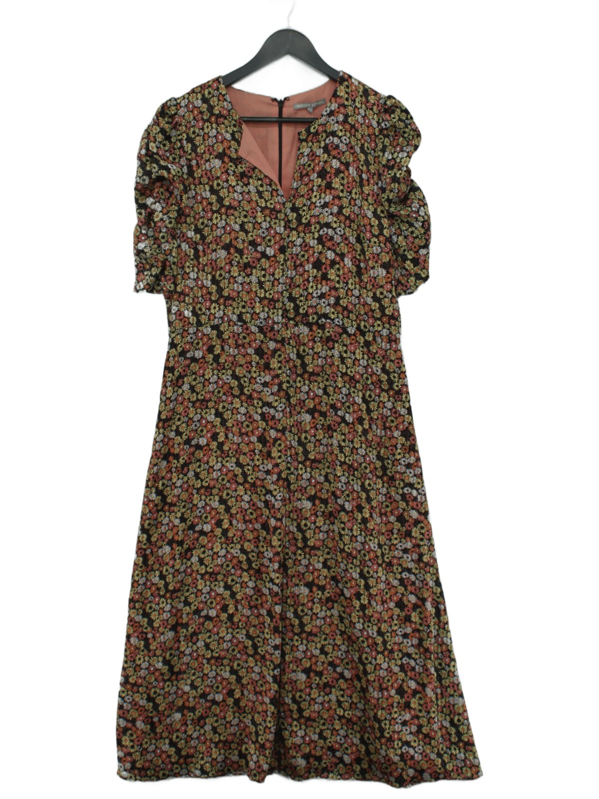 Oliver Bonas Shirt Midi Dress UK12 in Multi