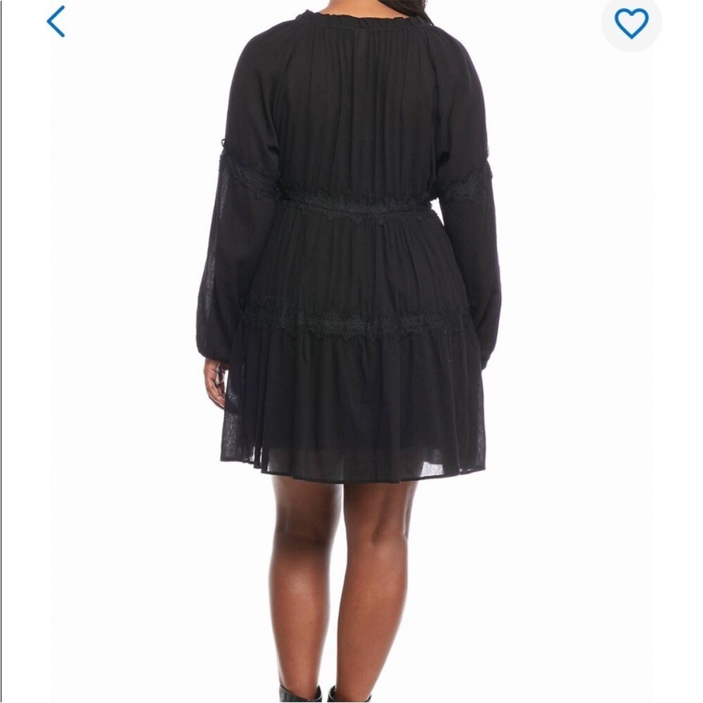 NWT Red Camel Black Heirloom Romance Peasant Dress / SZ 1X