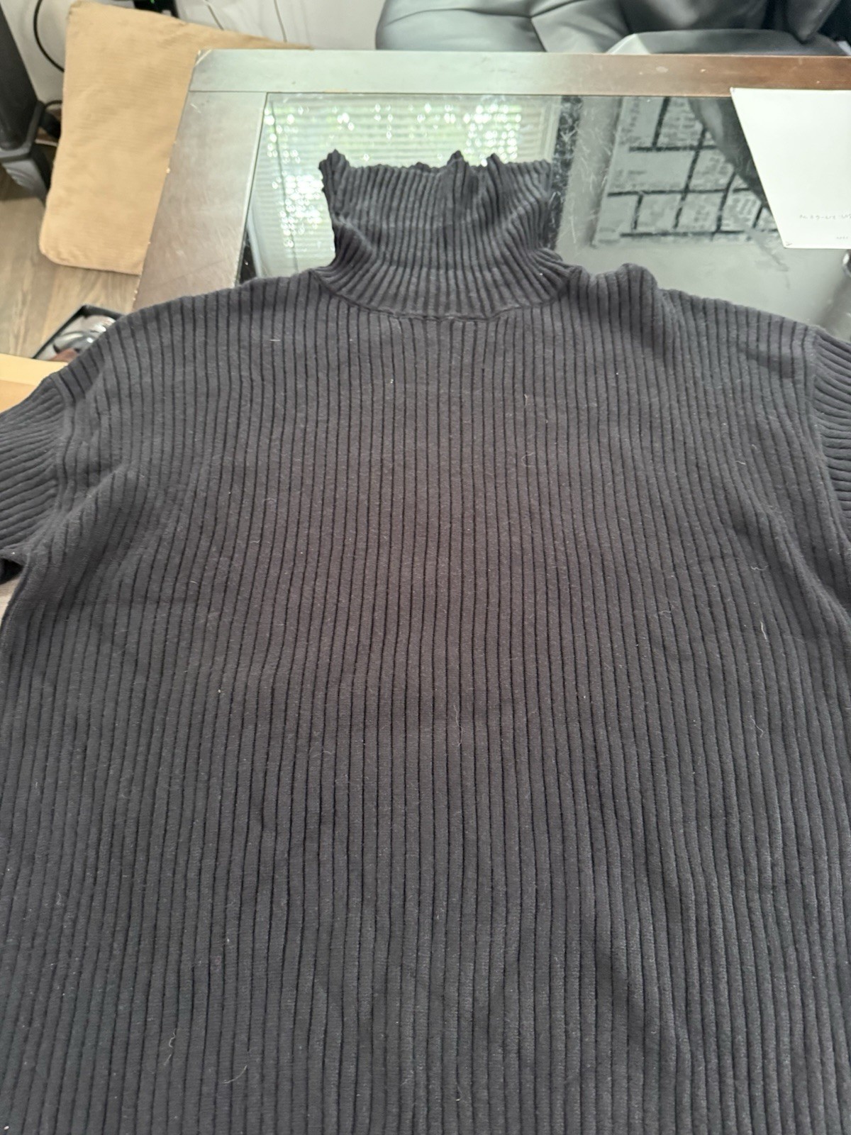 Lillusory Black Mock Turtleneck Sweater Dress Woman Size 2XL Above Knee NWT!
