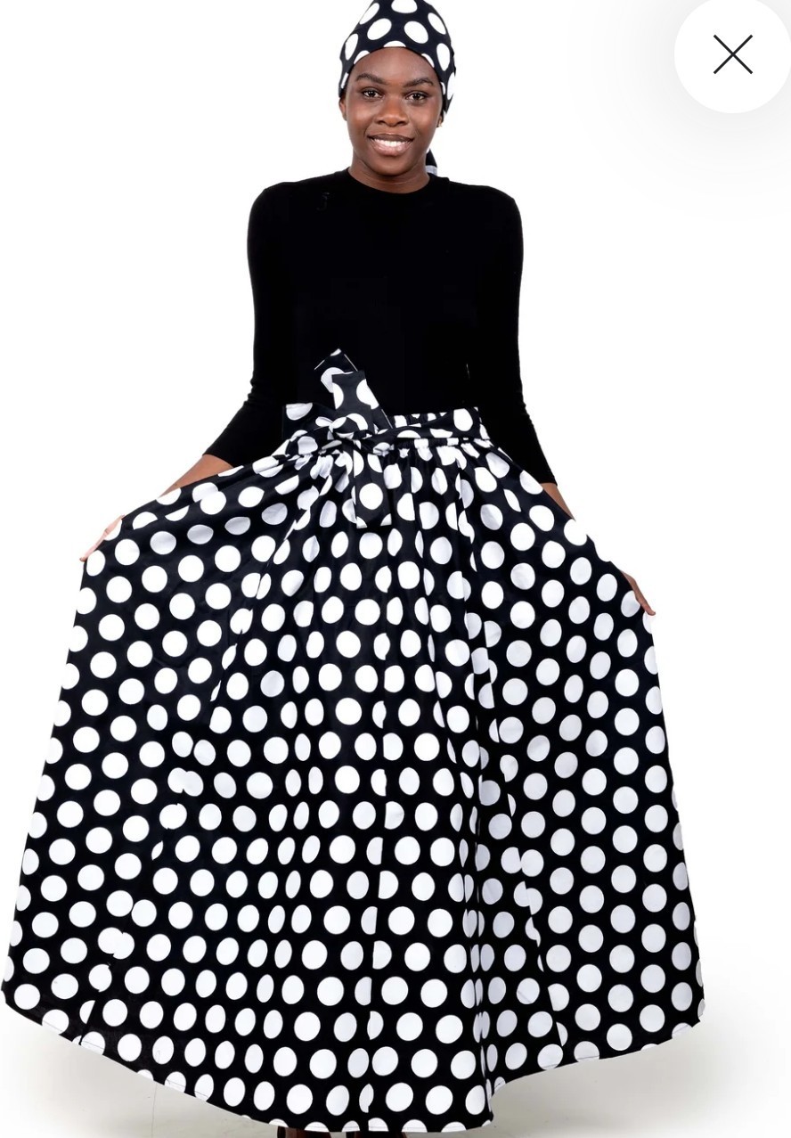 NWT PLUS SIZE Satsuma Women’s Blue/White Polka Dot Dress One Size Fits Most