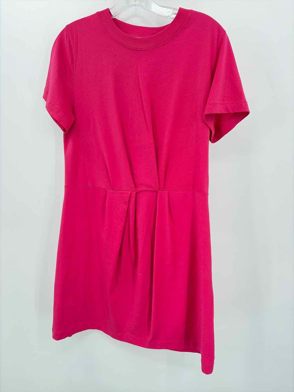 Pre-Owned Nation Pink Size Medium Knee Length Short Sleeve Dress
