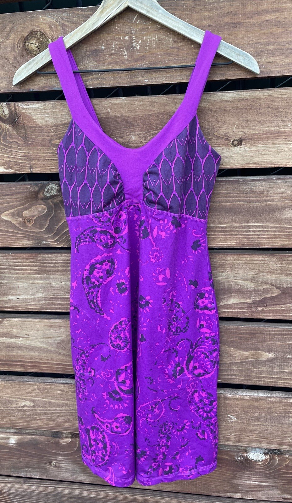 The North Face Purple Paisley Tank Dress Side Pockets *Size XS