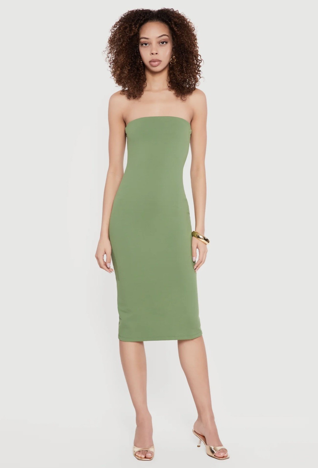 Womens Strapless Tube Top Mini Dress