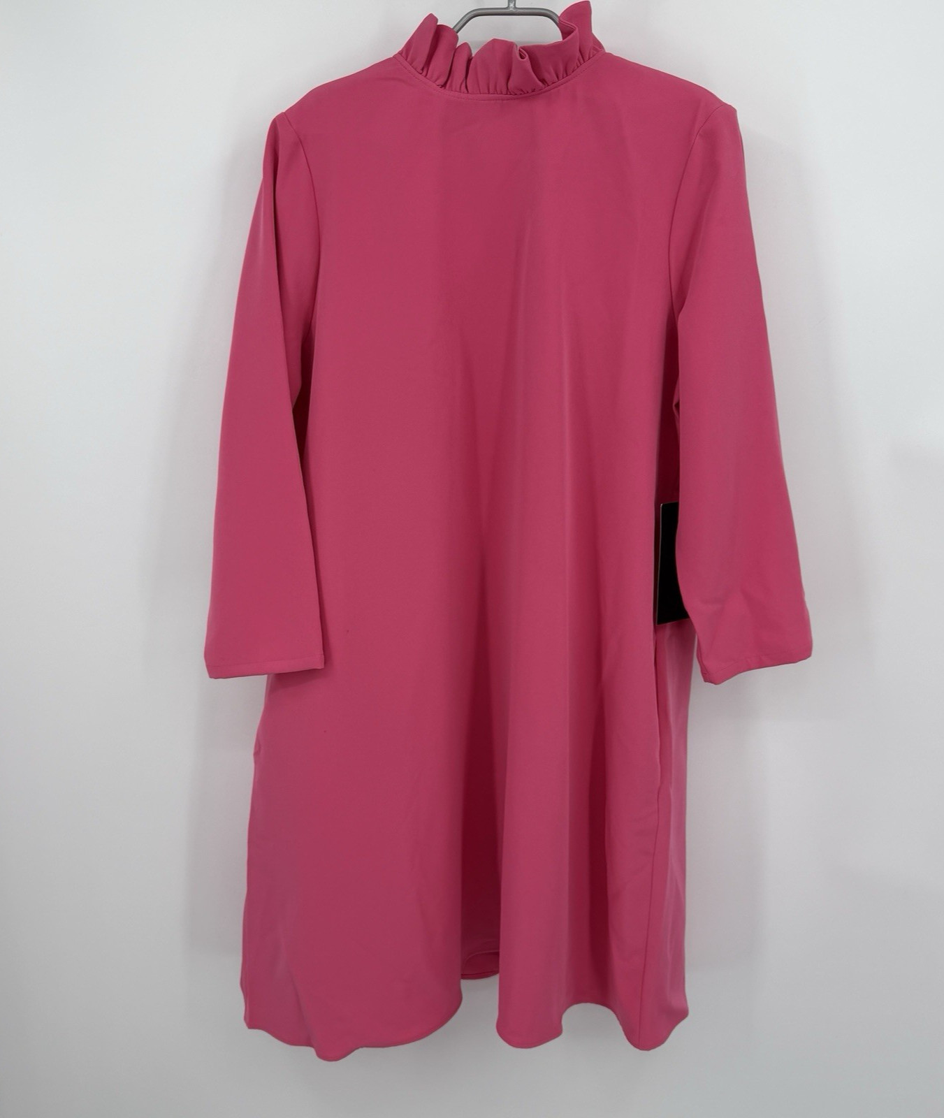 Tuckernuck Hot Pink Daphne Dress with Ruffle Collar and Bow Back size XXXL 3XL