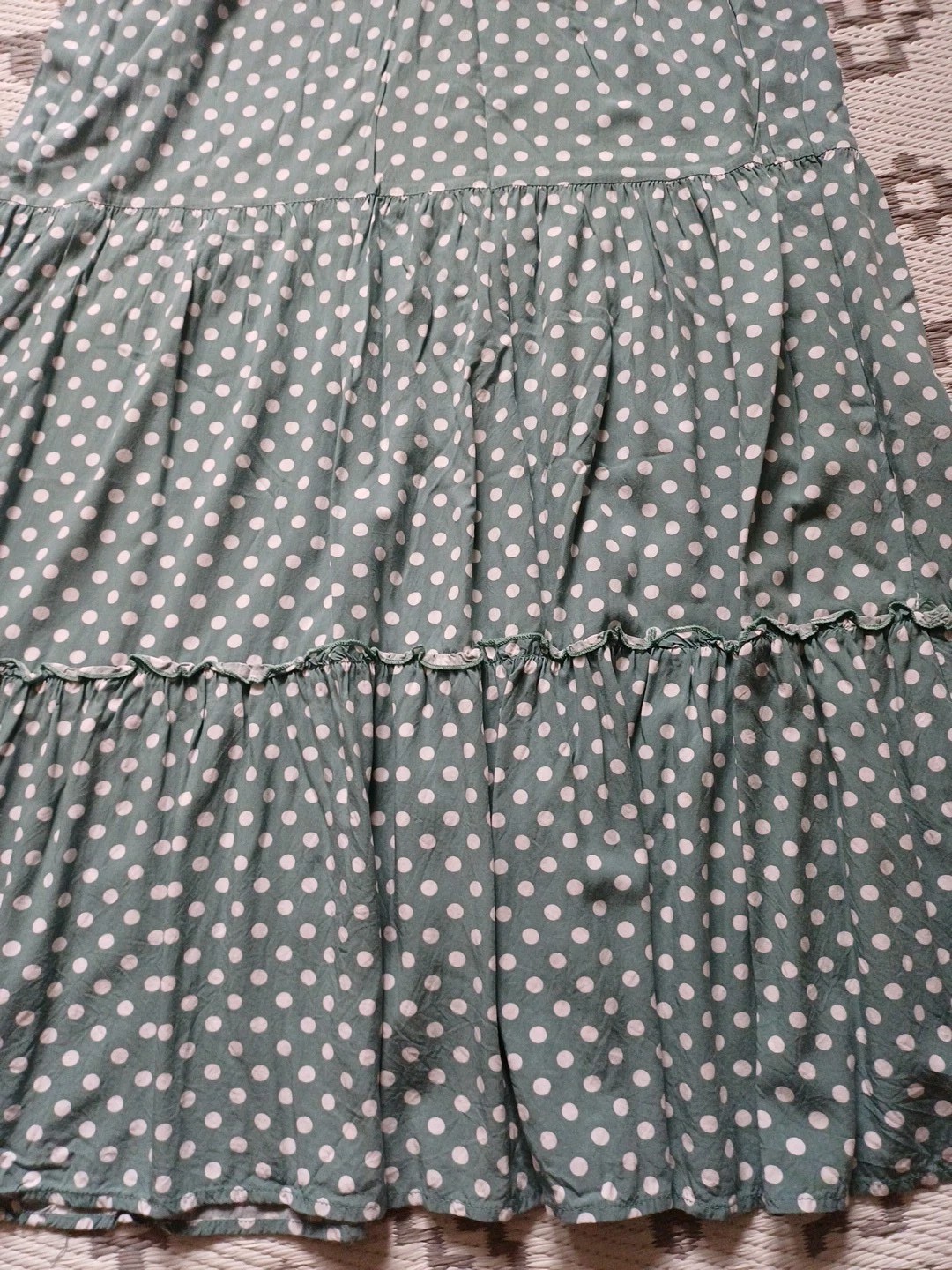Pretty Floaty Polka Dot Long Dress 👗 M 10 12