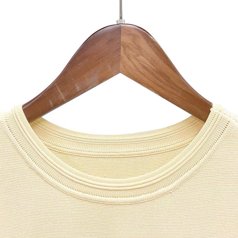 Sandro 2026 Early Autumn Sleeveless Round Neck Irregular Ruffle Knitted Dress