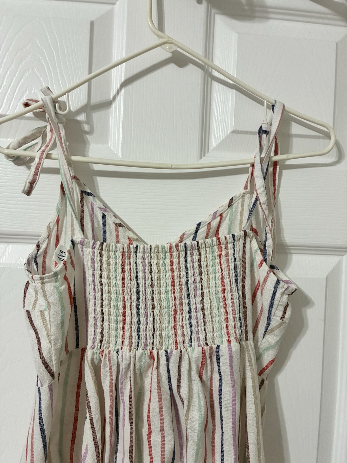 GAP striped sundress Size Small Cami top Fit & Flare Linen blend Multicolor