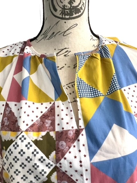 Brooke Wright Willow Quilt Dress Cotton Poplin Size Medium Cottage NWT USA MADE