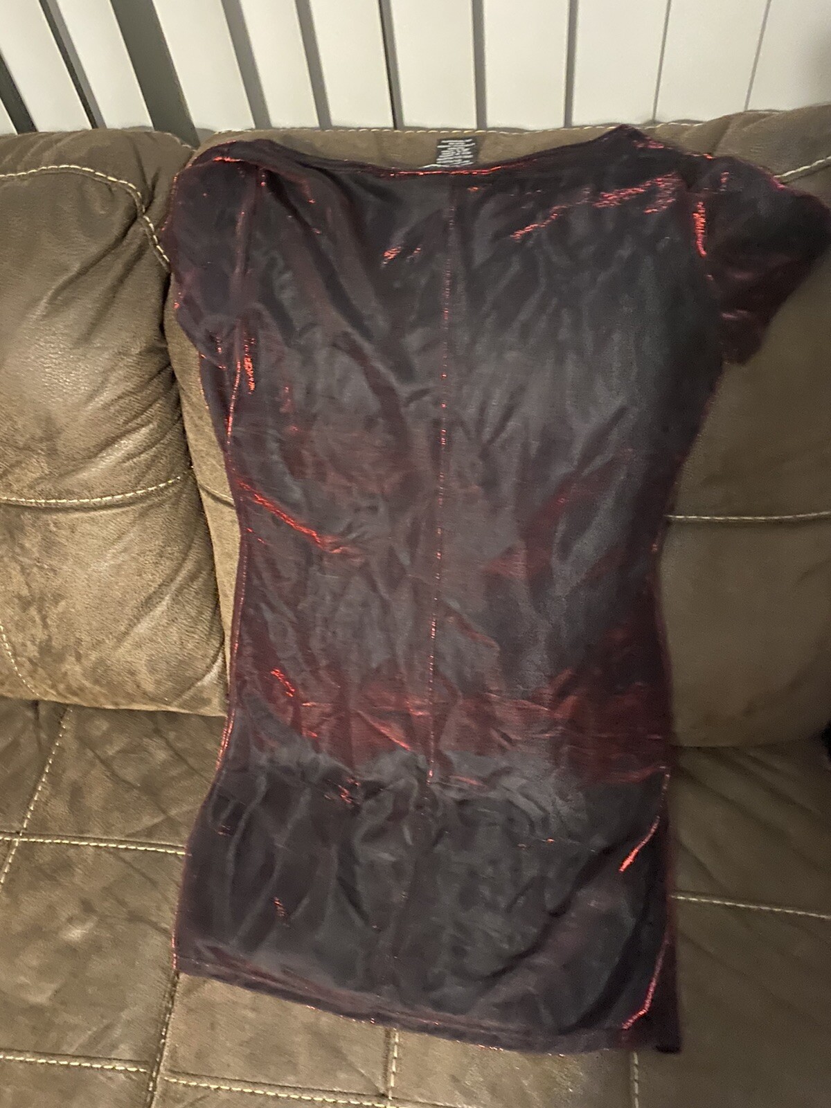 Juniors No Bounderies Red an Black Dress Size 7/9 (4O10)