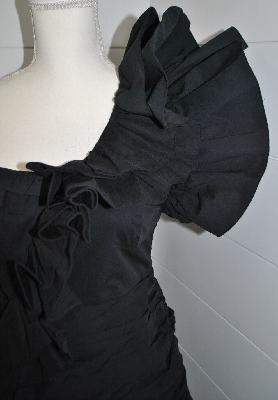 CELIA B Anthropologie KAIA Ruffle Black Mini Dress size M NWT $399 SOLD OUT