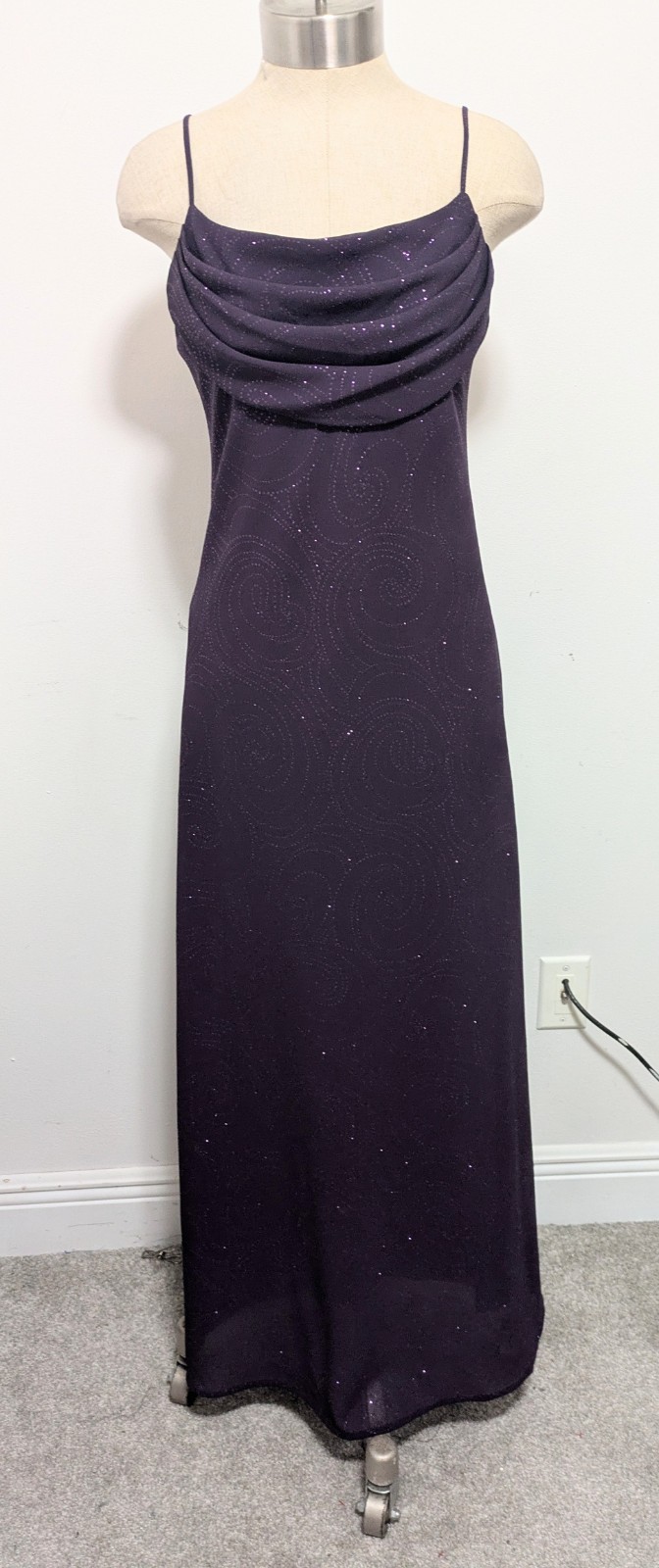 Karina Nites Prom Long Purple Sparkly Dress 10 Whimsigoth Fairy Wedding Party