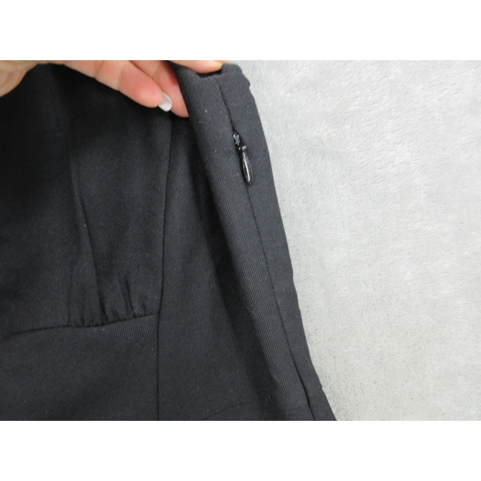 J Crew Dress Womens 6 Suiting Wool Sheath Classic Career Office City Zip Black